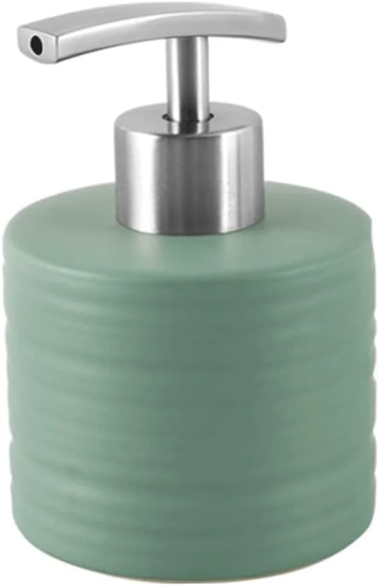 جا مایع صابون BODHIS، جا مایع صابون مناسب برای روشویی، آشپزخانه، روی کانتر، جا مایع سرامیکی، جا مایع صابون دست مناسب برای روغن های ضروری (مدل A)