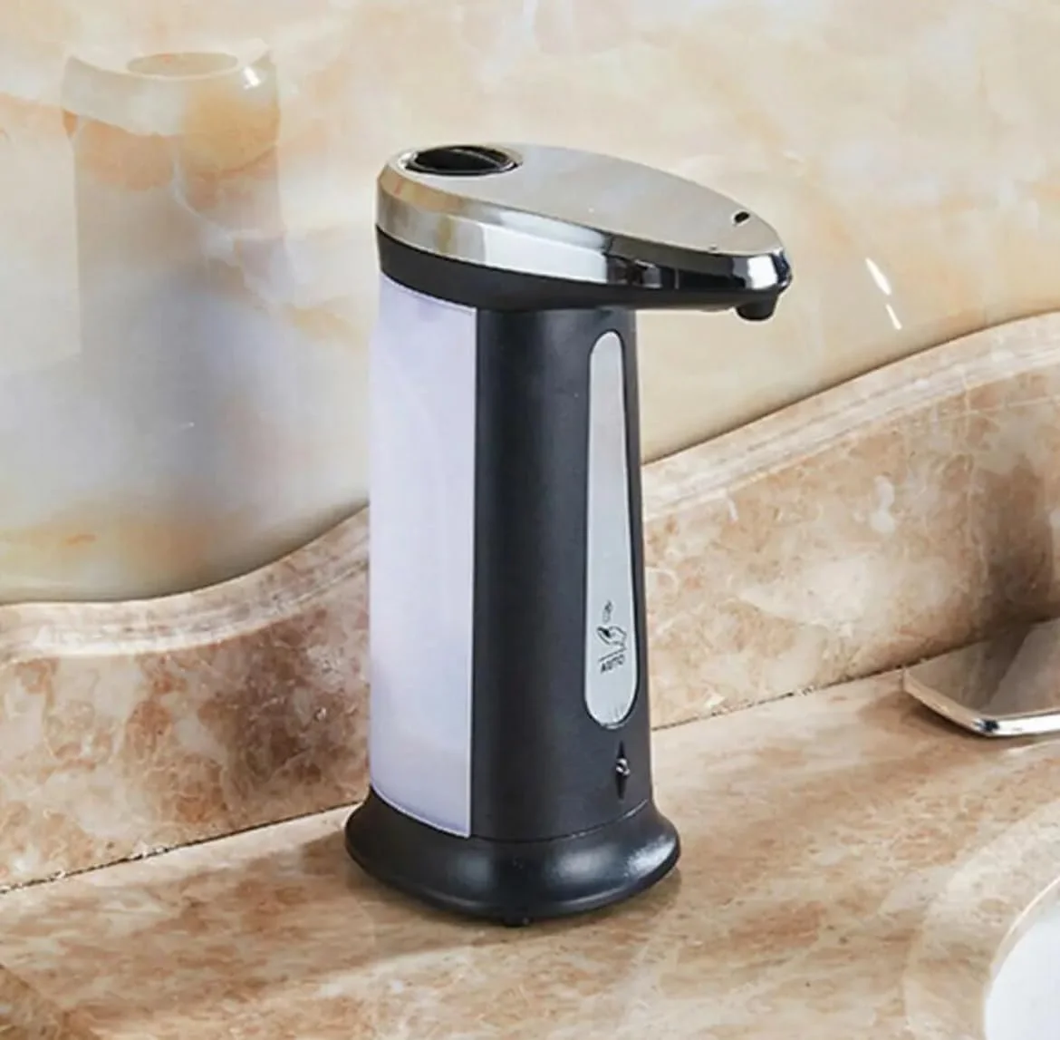 مایع دستشویی اتوماتیک کورال آبی 400 میلی لیتر، دارای سنسور هوشمند، بدون لمس، جنس ABS، مناسب آشپزخانه و حمام (1)