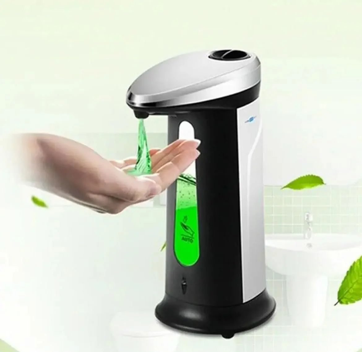 مایع دستشویی اتوماتیک کورال آبی 400 میلی لیتر، دارای سنسور هوشمند، بدون لمس، جنس ABS، مناسب آشپزخانه و حمام (1)