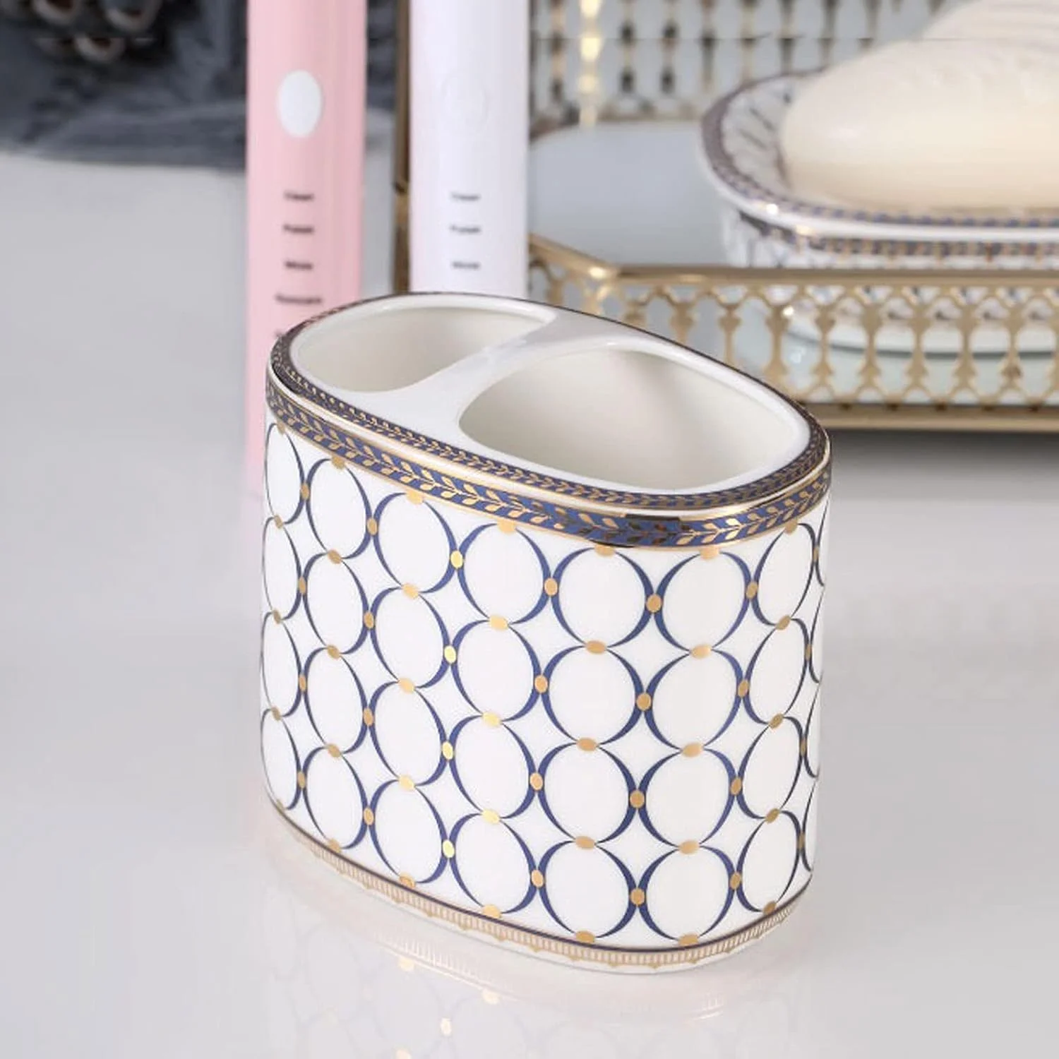 ست 5 تکه و 6 تکه جا مایع صابون سرامیکی آشپزخانه برای خانه، هتل، حمام، لوازم جانبی حمام هتل، جا مایع ظرفشویی