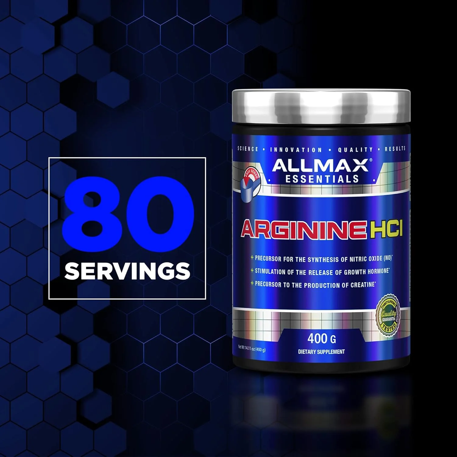 آرژنین 400 گرمی AllMax Nutrition آرژنین 400 گرمی AllMax Nutrition