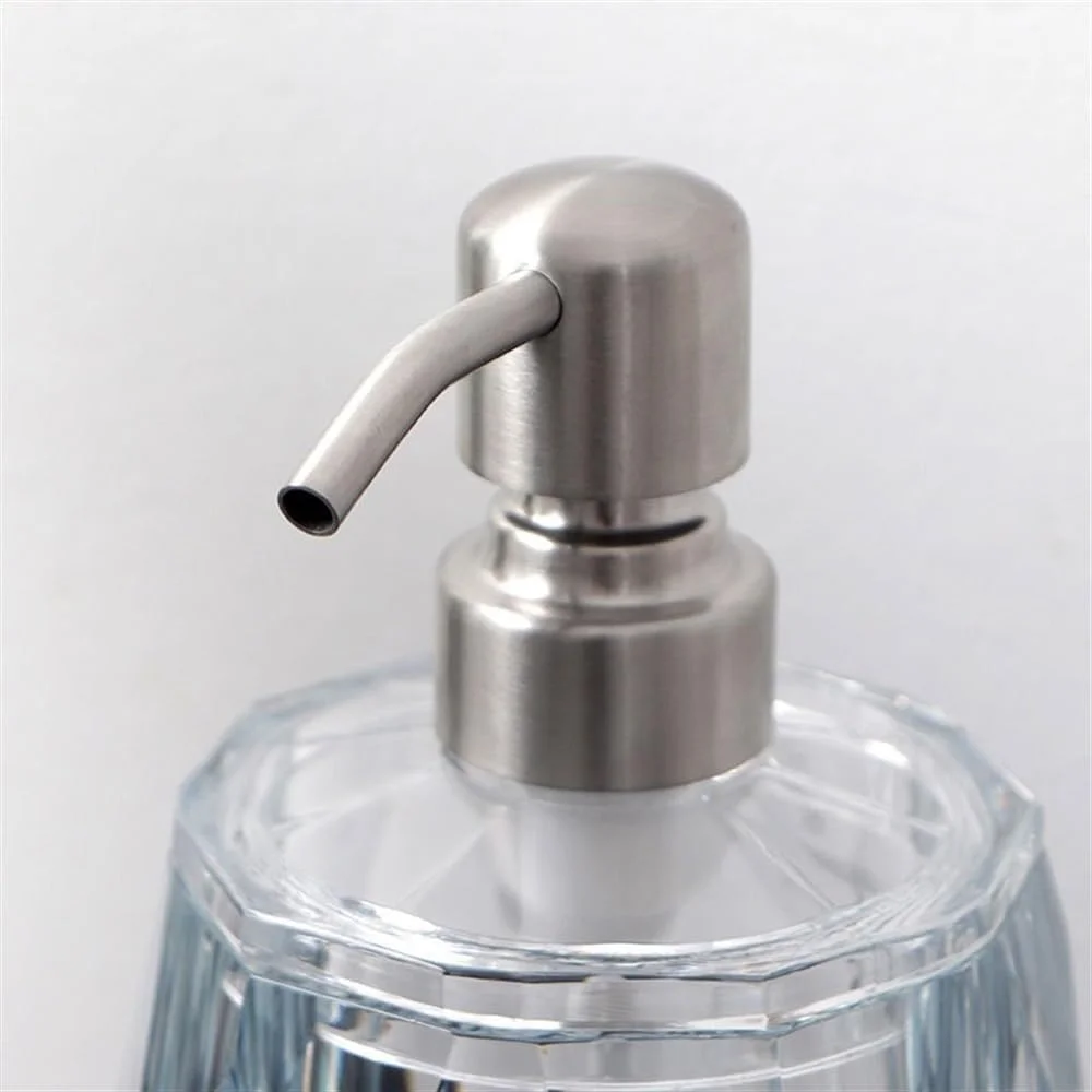 جا مایع دستشویی لوکس کریستالی، جا مایع لوسیون بدن با کیفیت بالا، جا شامپو، بطری خالی فشاری، جا مایع دستشویی