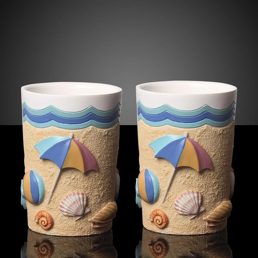 جا صابونی سرویس بهداشتی 6 تکه خلاقانه، هدیه عروسی، لوازم حمام، جا مسواکی، لیوان دهانشویه، ست شستشو