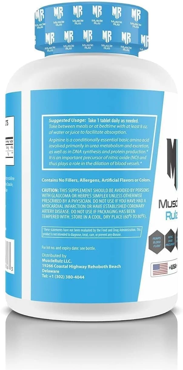 ال-آرژنین 180 عددی Muscle Rulz