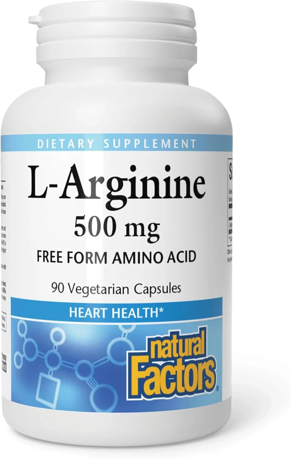قرص ال-آرژنین 500 میلی گرمی Natural Factors، 90 عدد قرص گیاهی