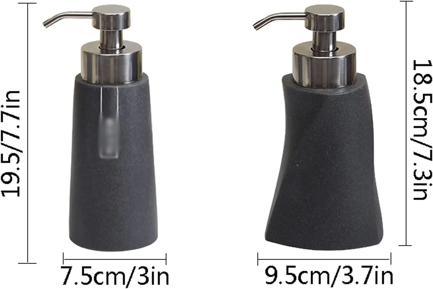 جا مایع دستشویی رزینی با پمپ، مناسب مایع دستشویی، لوسیون، روغن های ضروری و صابون های مایع برای آشپزخانه و حمام