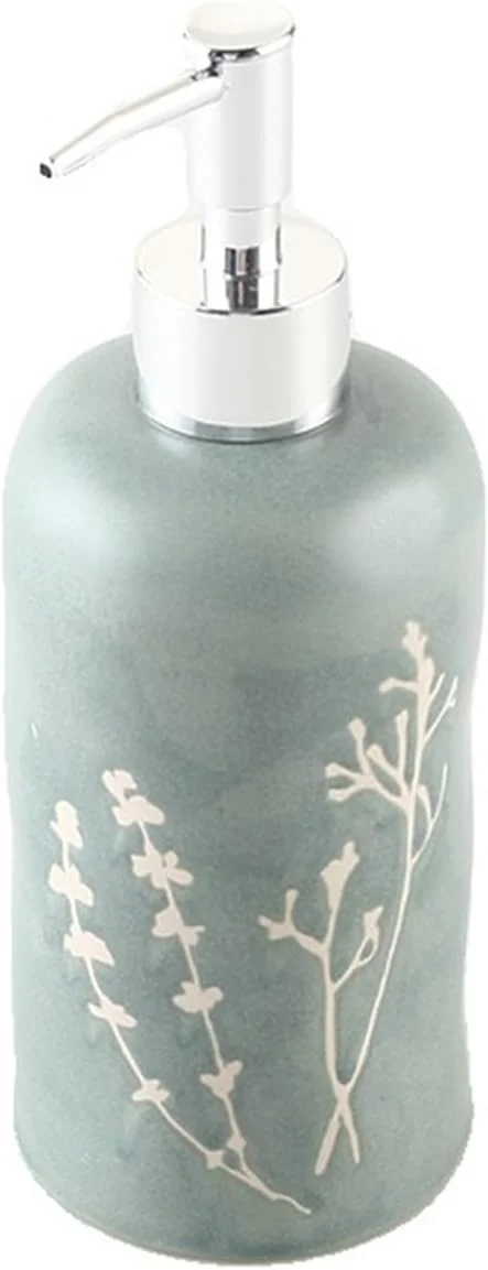 جامایع دستشویی سرامیکی 440 میلی لیتری با پمپ، مناسب برای مایع دستشویی قابل شارژ