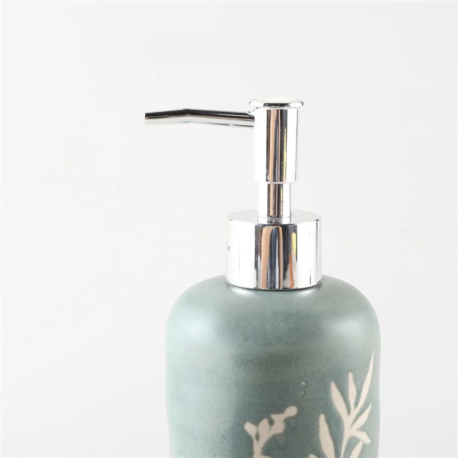 جامایع دستشویی سرامیکی 440 میلی لیتری با پمپ، مناسب برای مایع دستشویی قابل شارژ