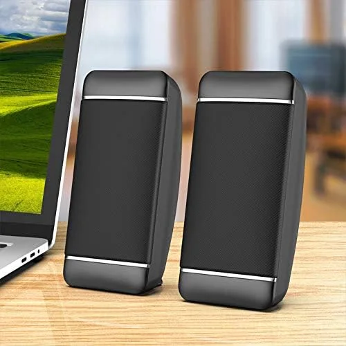 اسپیکر چند رسانه ای سیمی USB Yipmai - بلندگوی کامپیوتر مینی دامن 5 واتی برای لپ تاپ، کامپیوتر، تلفن (رنگ: مشکی) اسپیکر چند رسانه ای سیمی USB Yipmai - بلندگوی کامپیوتر مینی دامن 5 واتی برای لپ تاپ، کامپیوتر، تلفن (رنگ: مشکی)