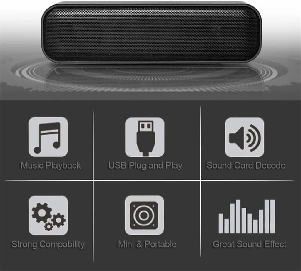 اسپیکر کامپیوتر USB VejiA مدل 3Wx2 با ساب ووفر، ساندبار رومیزی، اسپیکر مینی ساندبار سیمی با تغذیه USB برای کامپیوتر رومیزی تلویزیون اسپیکر کامپیوتر USB VejiA مدل 3Wx2 با ساب ووفر، ساندبار رومیزی، اسپیکر مینی ساندبار سیمی با تغذیه USB برای کامپیوتر رومیزی تلویزیون