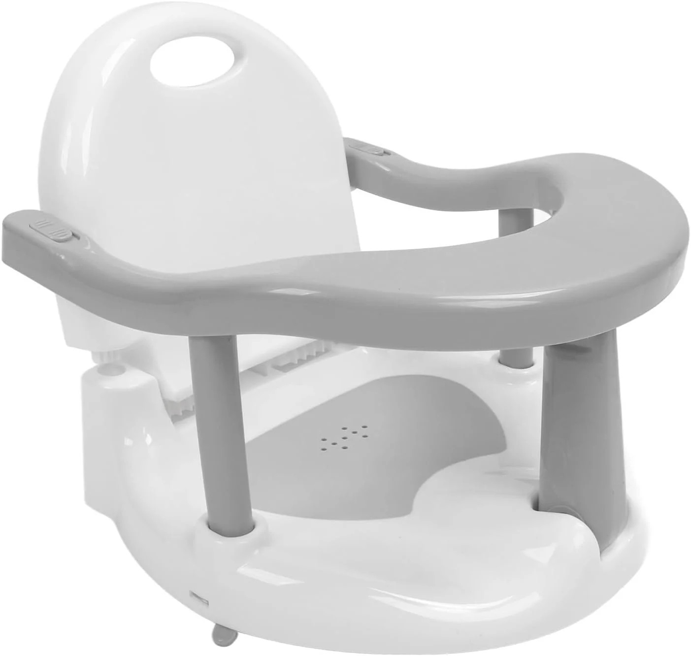 صندلی حمام BROLEO با فنجان های مکش، صندلی دوش قابل تنظیم برای نوزادان 6-18 ماهه، دختران و پسران (خاکستری) صندلی حمام BROLEO با فنجان های مکش، صندلی دوش قابل تنظیم برای نوزادان 6-18 ماهه، دختران و پسران (خاکستری)