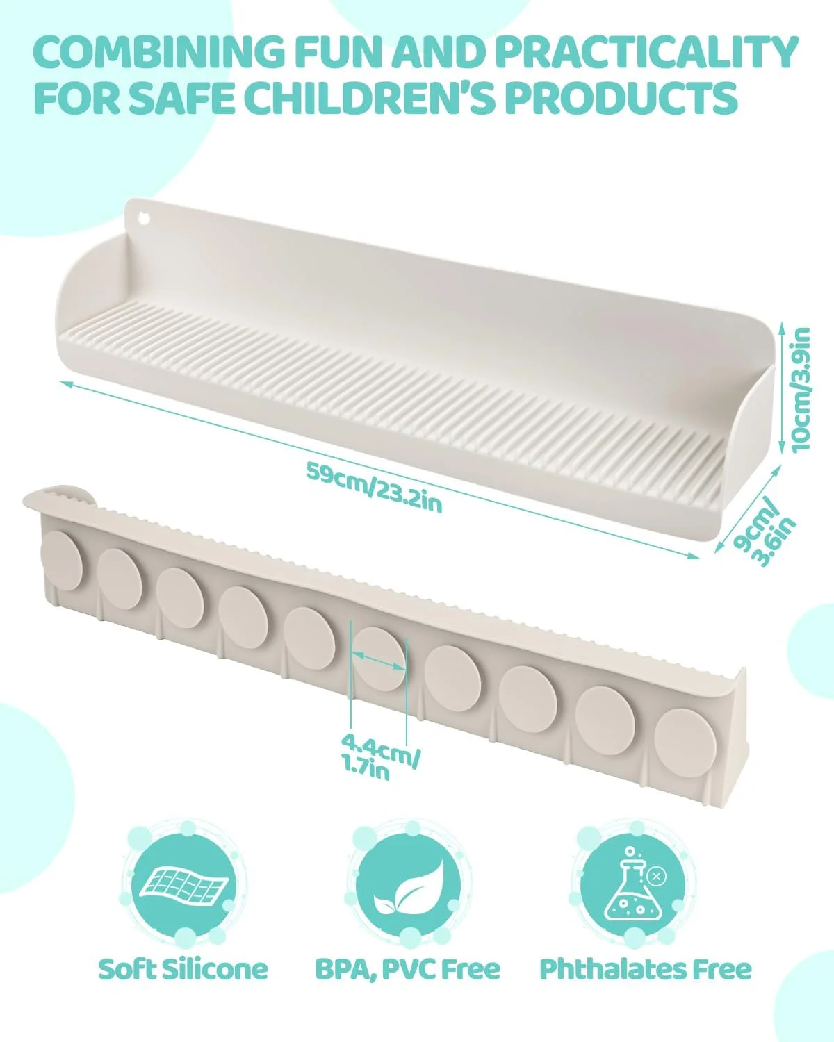 محافظ پاشش آب وان حمام Cfyosnk برای کودکان، سینی بزرگ 23.2 اینچی نگهدارنده اسباب بازی، دارای 10 مکنده، محافظ پاشش آب وان حمام، سرگرم کننده برای کودکان نوپا و نوزاد محافظ پاشش آب وان حمام Cfyosnk برای کودکان، سینی بزرگ 23.2 اینچی نگهدارنده اسباب بازی، دارای 10 مکنده، محافظ پاشش آب وان حمام، سرگرم کننده برای کودکان نوپا و نوزاد