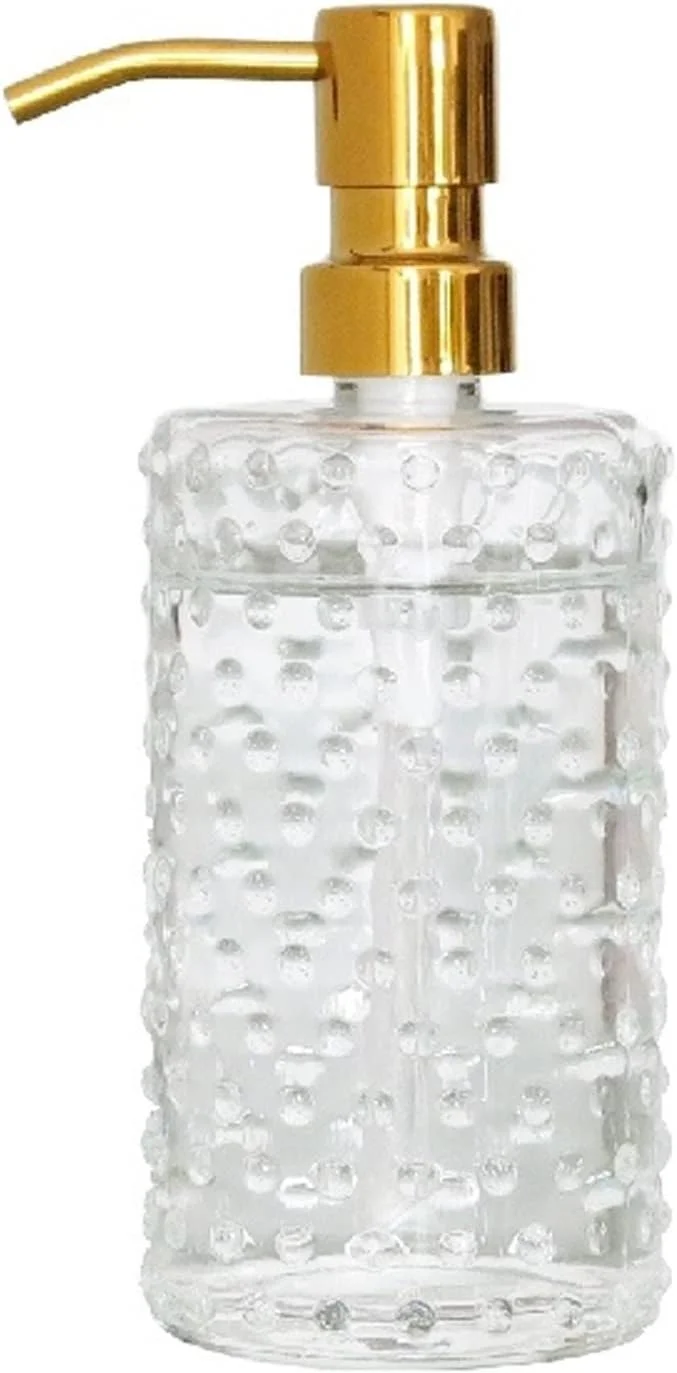 جامایع دستشویی، جا مایع دستشویی استیل با پمپ، جا مایع دستشویی شیشه ای، جا مایع دستشویی برای صابون دست، لوسیون صابون، پمپ دستی (A)