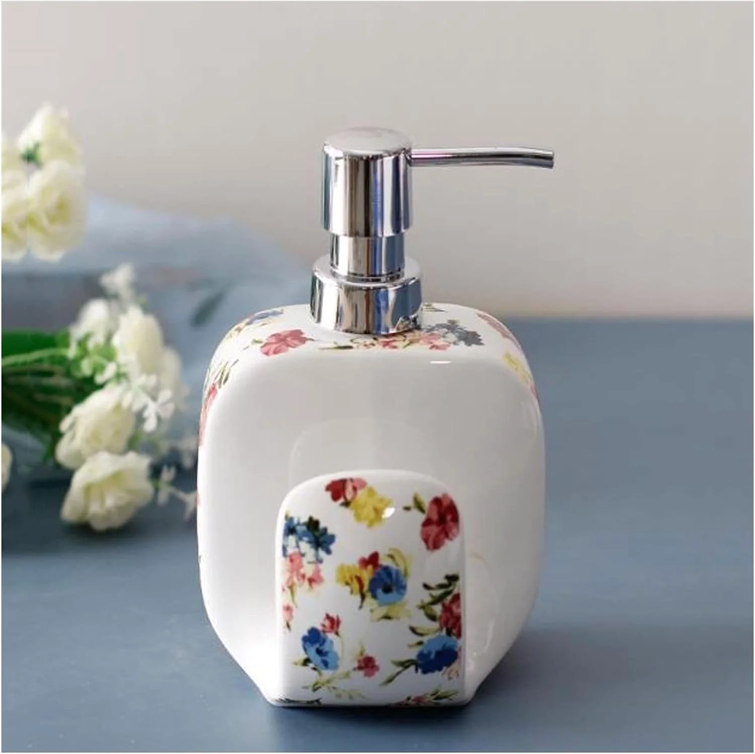 جا مایع صابون سرامیکی، مناسب برای حمام، منزل، هتل، جا مایع صابون مدرن، لوازم جانبی حمام و آشپزخانه، مناسب برای آشپزخانه، منزل، هتل (رنگ Col