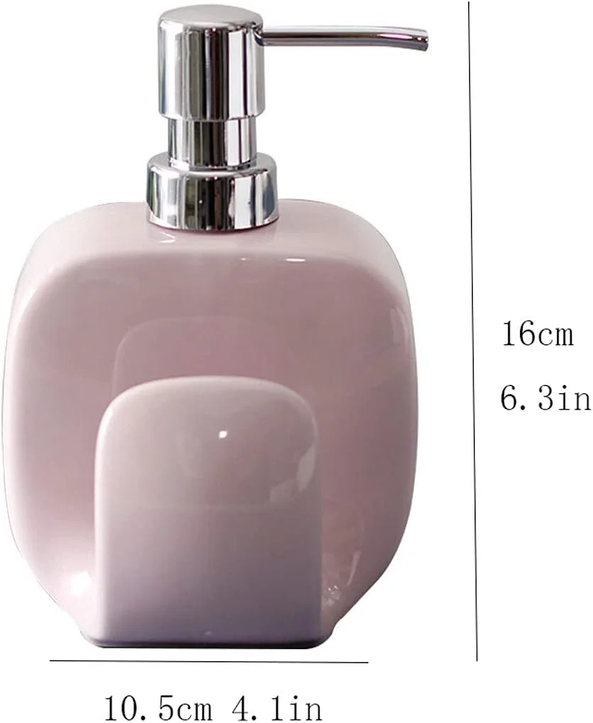 جا مایع صابون سرامیکی، مناسب برای حمام، منزل، هتل، جا مایع صابون مدرن، لوازم جانبی حمام و آشپزخانه، مناسب برای آشپزخانه، منزل، هتل (رنگ Col