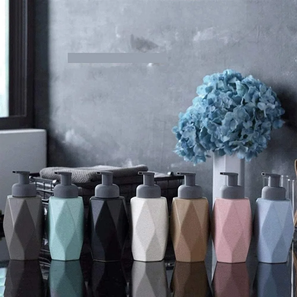 جا مایع ظرفشویی سرامیکی، بطری پخش کننده لوسیون قابل شارژ مجدد، پخش کننده مایع ظرفشویی برای حمام، جا مایع دستشویی، جا مایع دستشویی حمام