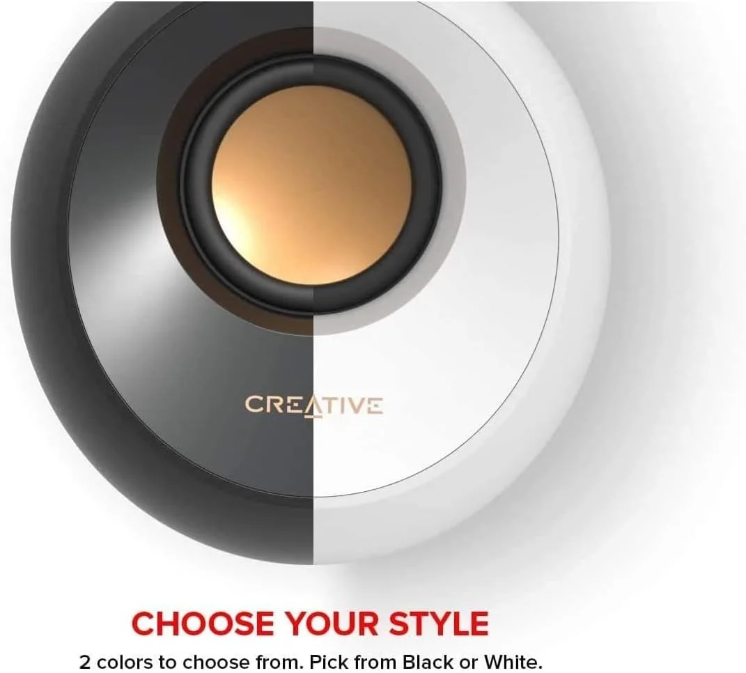 اسپیکر رومیزی Creative Pebble 2.0 با تغذیه USB، درایورهای میدان دور و رادیاتورهای پسیو برای کامپیوتر و لپ تاپ (مشکی) اسپیکر رومیزی Creative Pebble 2.0 با تغذیه USB، درایورهای میدان دور و رادیاتورهای پسیو برای کامپیوتر و لپ تاپ (مشکی)