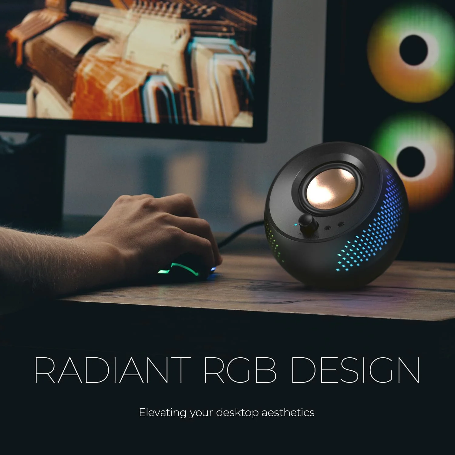اسپیکرهای کامپیوتر Creative Pebble X Plus 2.1 USB-C با ساب ووفر و نورپردازی RGB قابل تنظیم، بلوتوث 5.3، صدای USB، توان RMS تا 15 وات برای PC و Mac اسپیکرهای کامپیوتر Creative Pebble X Plus 2.1 USB-C با ساب ووفر و نورپردازی RGB قابل تنظیم، بلوتوث 5.3، صدای USB، توان RMS تا 15 وات برای PC و Mac