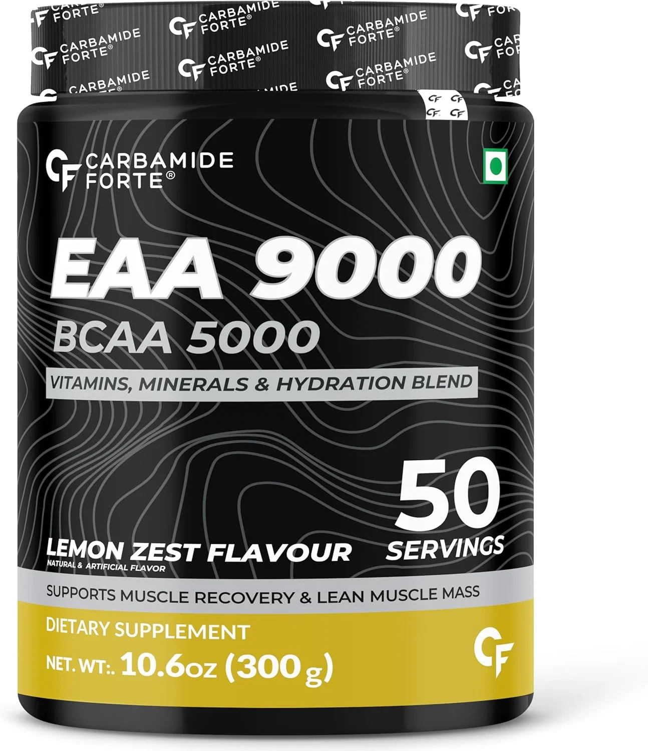 مکمل EAA کاربامید فورته برای آقایان و بانوان - 50 سروینگ | مکمل EAA در حین تمرین با BCAA 5000 میلی گرم - طعم پوست لیمو 300 گرم | اسیدهای آمینه ضروری