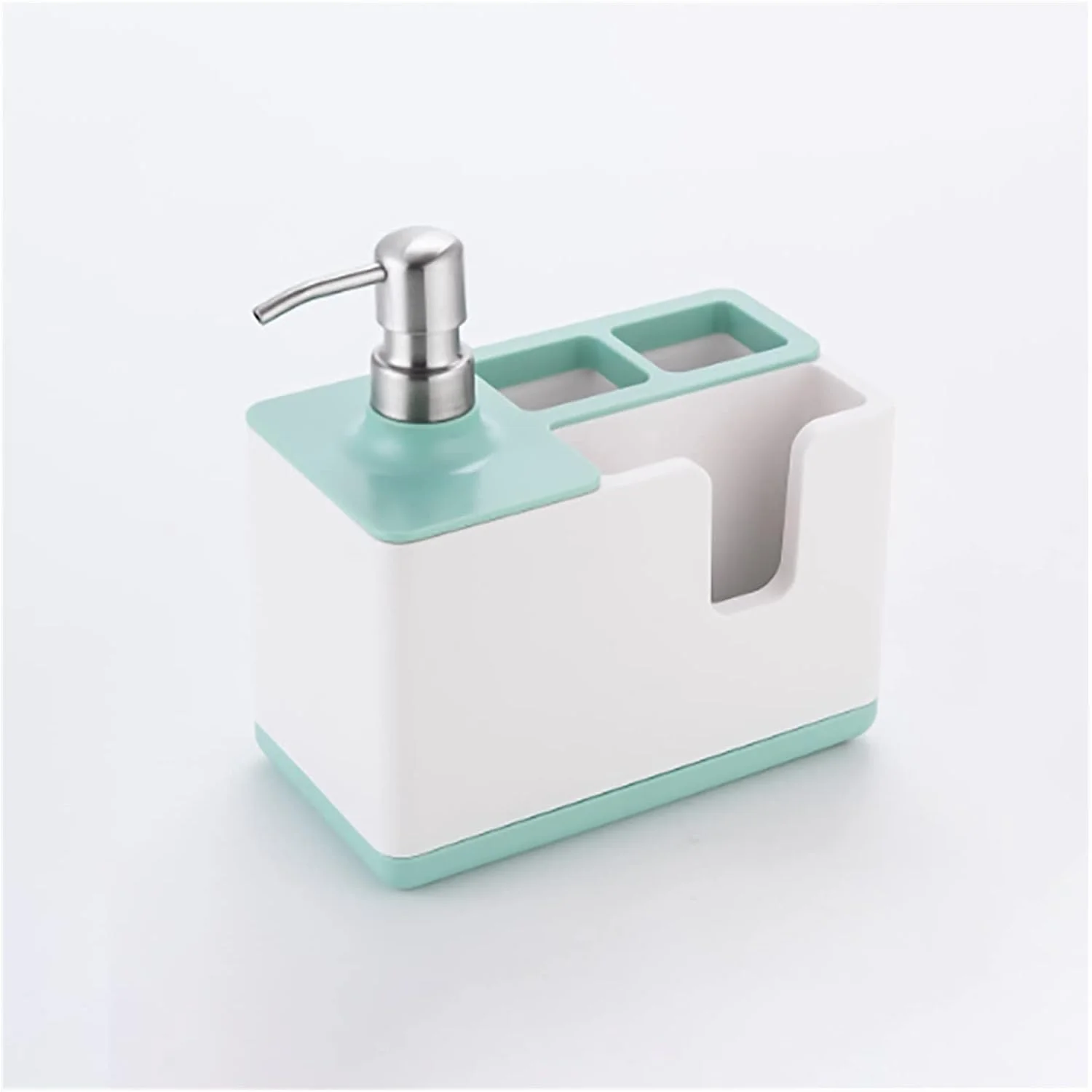 جا مایع ظرفشویی آشپزخانه با قفسه نگهداری، قفسه پلاستیکی برای حمام، نگهدارنده چند منظوره برای خانه، هتل، حمام، جا مایع ظرفشویی