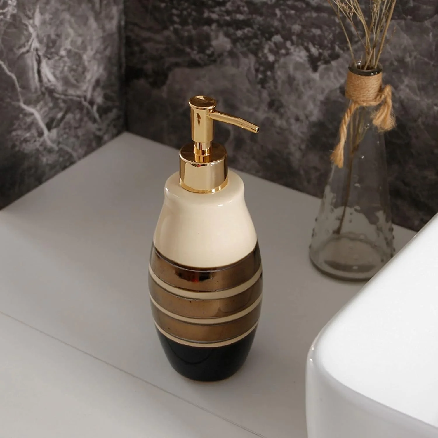 جامایع صابون، جامایع صابون سرامیکی رترو، روغن ضروری، لوازم جانبی حمام خانگی، دکوراسیون آشپزخانه حمام