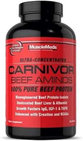 قرص آمینو گوشت گاو MuscleMeds Carnivor - 300 عدد