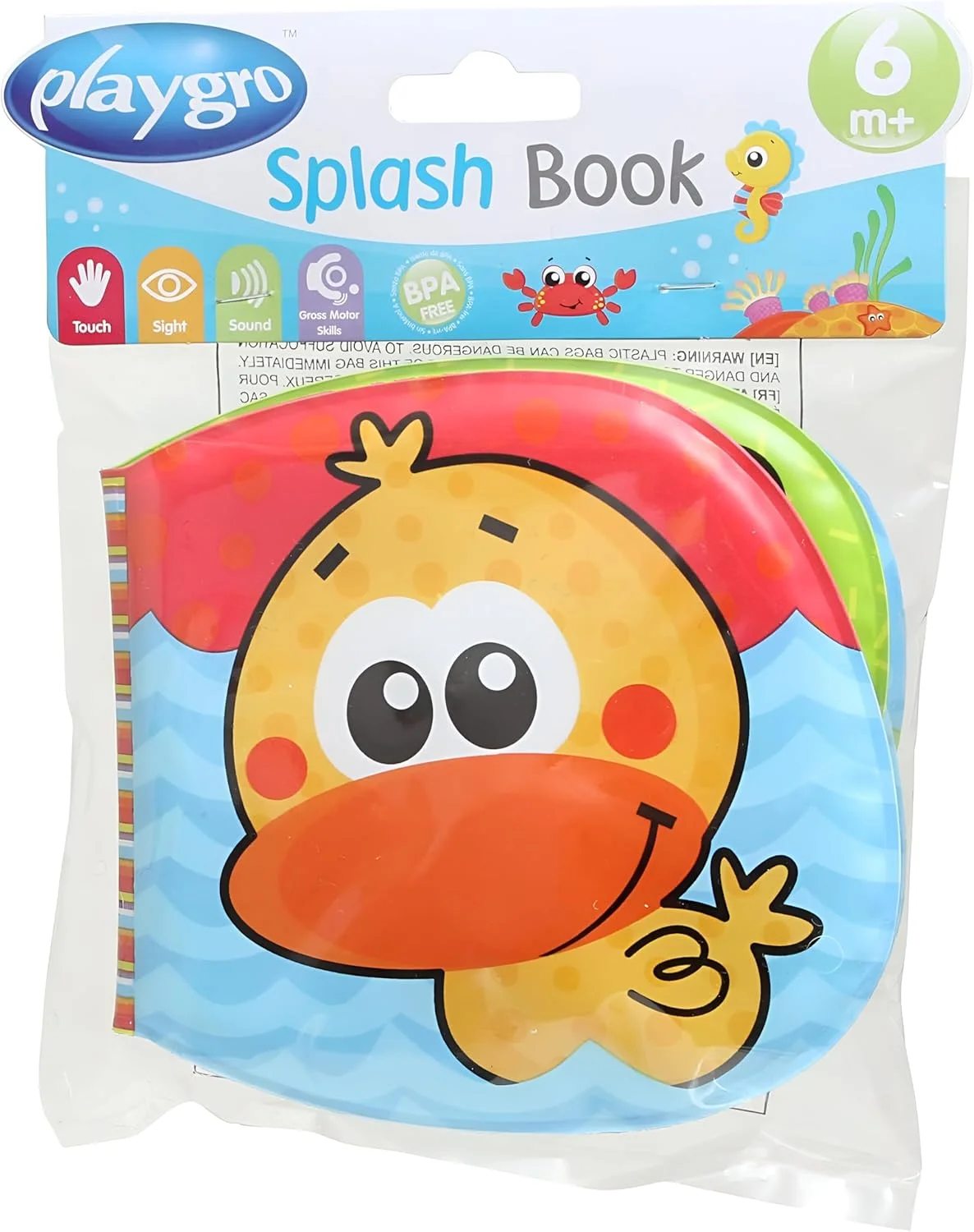 کتاب حمام باغچه Playgro - اسباب بازی جذاب کودک برای رشد و بازی حسی، 0+ ماه