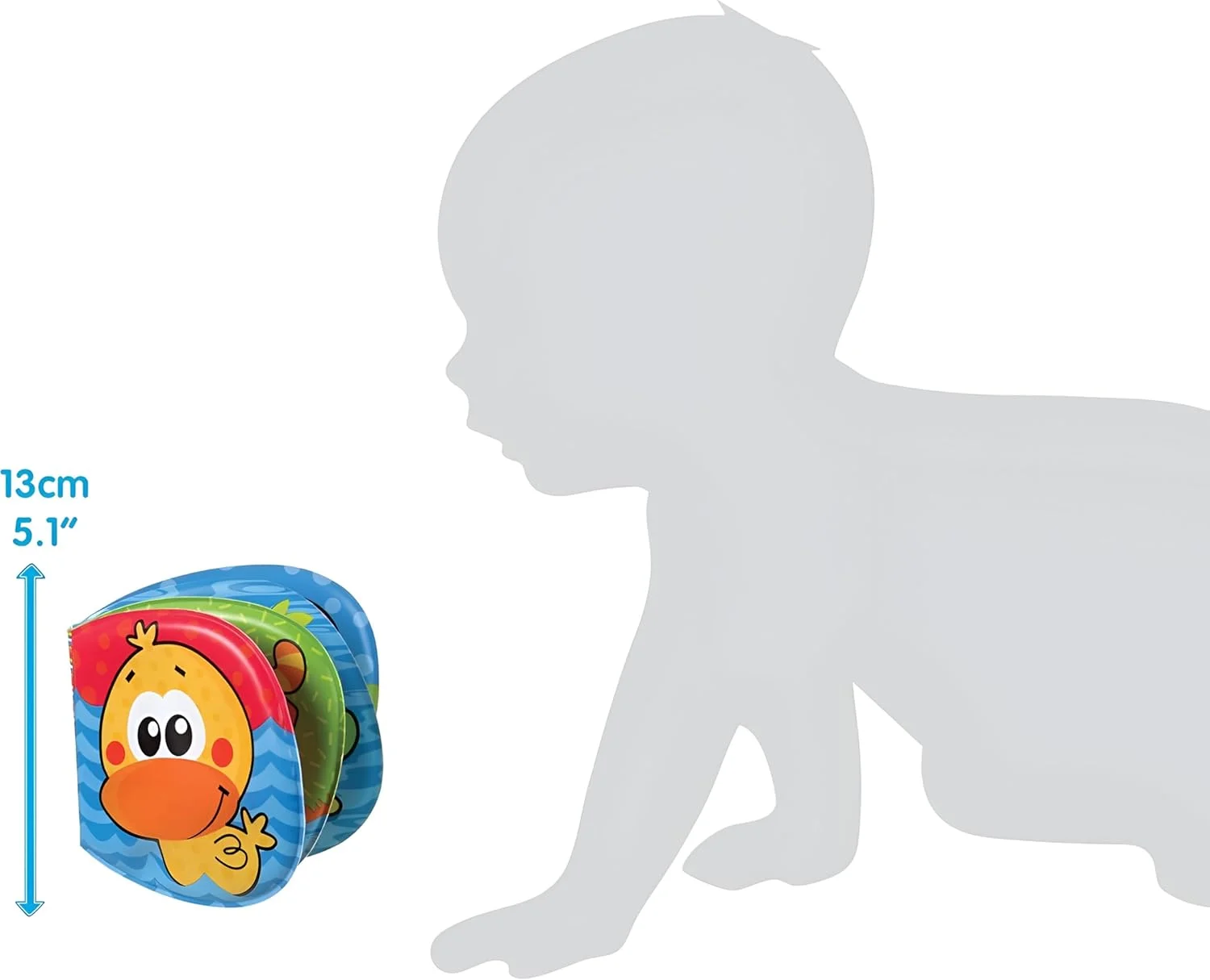 کتاب حمام باغچه Playgro - اسباب بازی جذاب کودک برای رشد و بازی حسی، 0+ ماه