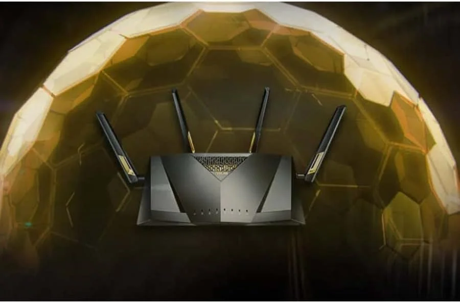 روتر گیمینگ ASUS RT-AX88U Pro (AX6000) دو بانده WiFi 6 قابل ارتقا، دارای دو پورت 2.5G، ASUS Rangeboost Plus، Port Forwarding، امنیت شبکه بدون اشتراک، Instant Guard، VPN، سازگار با AiMesh روتر گیمینگ ASUS RT-AX88U Pro (AX6000) دو بانده WiFi 6 قابل ارتقا، دارای دو پورت 2.5G، ASUS Rangeboost Plus، Port Forwarding، امنیت شبکه بدون اشتراک، Instant Guard، VPN، سازگار با AiMesh