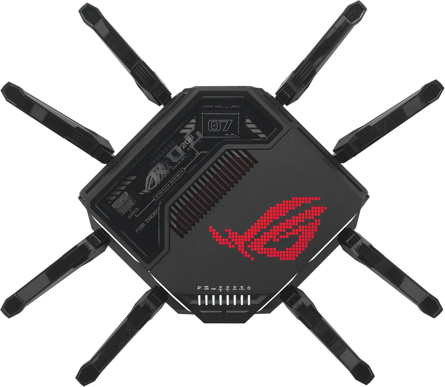 روتر گیمینگ ASUS ROG Rapture GT-BE98 PRO با وای فای 7 چهار بانده، پشتیبانی از 320 مگاهرتز، پورت دوگانه 10G، شتاب دهنده بازی سه سطحی، حالت بازی موبایل، امنیت بدون اشتراک، ویژگی های AiMesh و VPN روتر گیمینگ ASUS ROG Rapture GT-BE98 PRO با وای فای 7 چهار بانده، پشتیبانی از 320 مگاهرتز، پورت دوگانه 10G، شتاب دهنده بازی سه سطحی، حالت بازی موبایل، امنیت بدون اشتراک، ویژگی های AiMesh و VPN