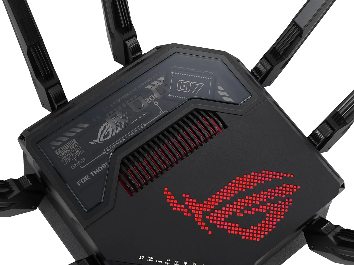روتر گیمینگ ASUS ROG Rapture GT-BE98 PRO با وای فای 7 چهار بانده، پشتیبانی از 320 مگاهرتز، پورت دوگانه 10G، شتاب دهنده بازی سه سطحی، حالت بازی موبایل، امنیت بدون اشتراک، ویژگی های AiMesh و VPN روتر گیمینگ ASUS ROG Rapture GT-BE98 PRO با وای فای 7 چهار بانده، پشتیبانی از 320 مگاهرتز، پورت دوگانه 10G، شتاب دهنده بازی سه سطحی، حالت بازی موبایل، امنیت بدون اشتراک، ویژگی های AiMesh و VPN