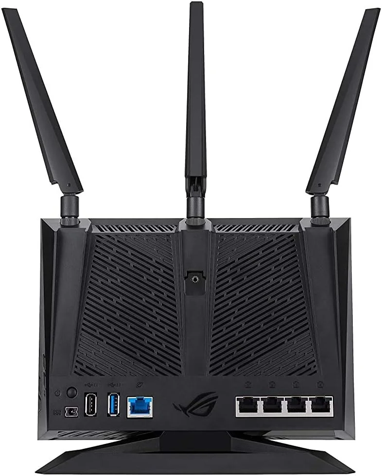 روتر گیمینگ وای فای ایسوس ROG Rapture (GT-AC2900) - روتر اینترنت بی سیم گیگابیتی دو بانده، NVIDIA GeForce NOW، AURA RGB، مناسب بازی و استریم، سازگار با AiMesh، امنیت اینترنت مادام العمر روتر گیمینگ وای فای ایسوس ROG Rapture (GT-AC2900) - روتر اینترنت بی سیم گیگابیتی دو بانده، NVIDIA GeForce NOW، AURA RGB، مناسب بازی و استریم، سازگار با AiMesh، امنیت اینترنت مادام العمر