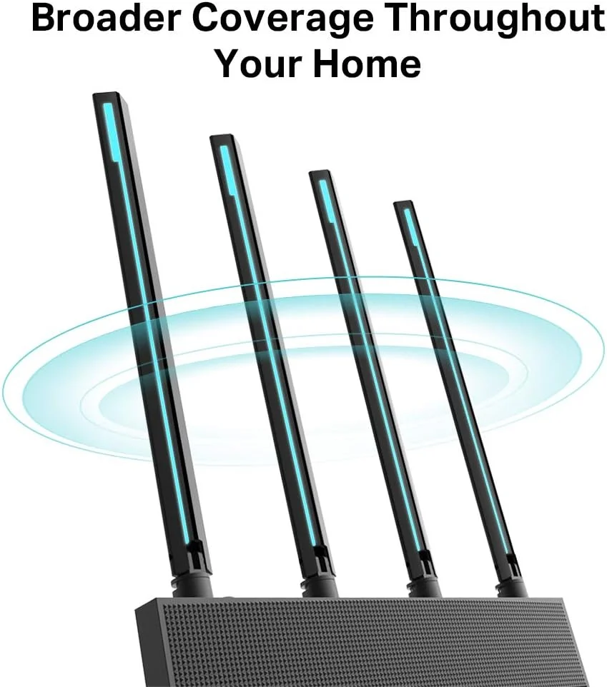 روتر گیمینگ بی سیم دو بانده TP-Link Archer C80 AC1900 MU-MIMO، سرعت Wi-Fi تا 1300 مگابیت در ثانیه / 5 گیگاهرتز + 600 مگابیت در ثانیه / 2.4 گیگاهرتز، پشتیبانی از کنترل والدین، Wi-Fi مهمان