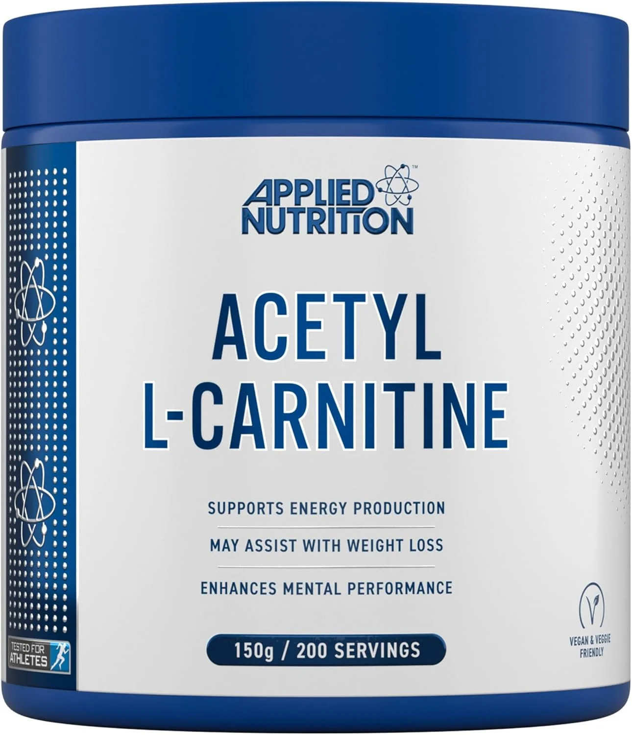 پودر ال-کارنیتین Applied Nutrition - مکمل کارنیتین، پشتیبانی از متابولیسم، قدرت بالا، افزایش انرژی و مدیریت وزن (150 گرم - 200 سروینگ)