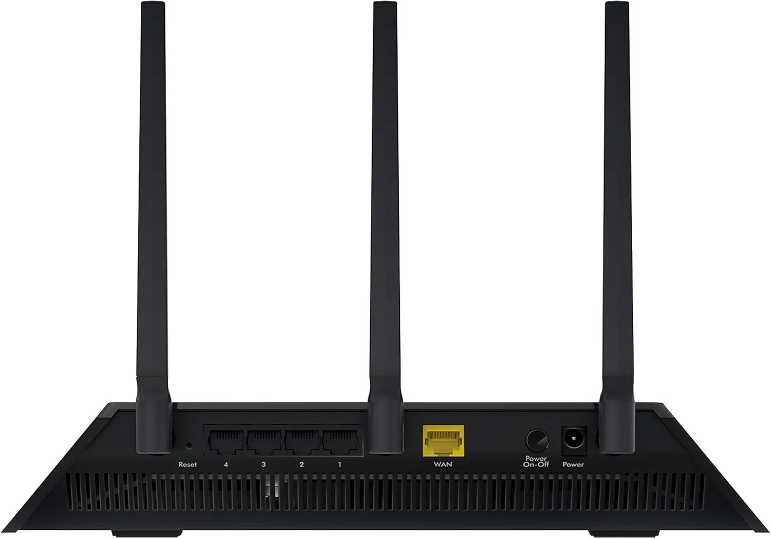 روتر هوشمند NETGEAR Nighthawk R7350 AC2400: وای فای سریع Beamforming برای بازی، پخش جریانی 4K UHD. 2400 مگابیت در ثانیه، پوشش 2500 فوت مربع، QoS، دو هسته ای، 2.4 + 5 گیگاهرتز، 5 پورت GIGABIT + USB 3.0، روتر هوشمند WiFi مدل R7350-NAS روتر هوشمند NETGEAR Nighthawk R7350 AC2400: وای فای سریع Beamforming برای بازی، پخش جریانی 4K UHD. 2400 مگابیت در ثانیه، پوشش 2500 فوت مربع، QoS، دو هسته ای، 2.4 + 5 گیگاهرتز، 5 پورت GIGABIT + USB 3.0، روتر هوشمند WiFi مدل R7350-NAS