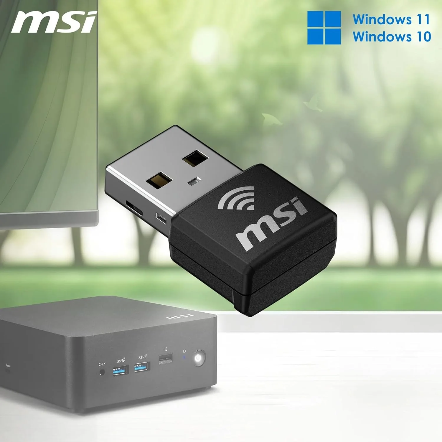 آداپتور USB وای فای MSI AX1800 Nano آداپتور USB وای فای MSI AX1800 Nano