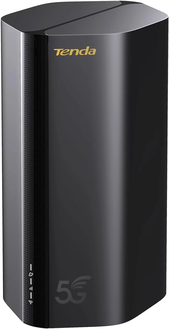 مودم روتر 5G NR LTE تندا - روتر AX1800 WiFi 6 با پورت گیگابیتی LAN/WAN، اتصال 4G/5G یا سیمی، روتر موبایل قابل حمل، سیم کارت نانو، نصب آسان، 5G03