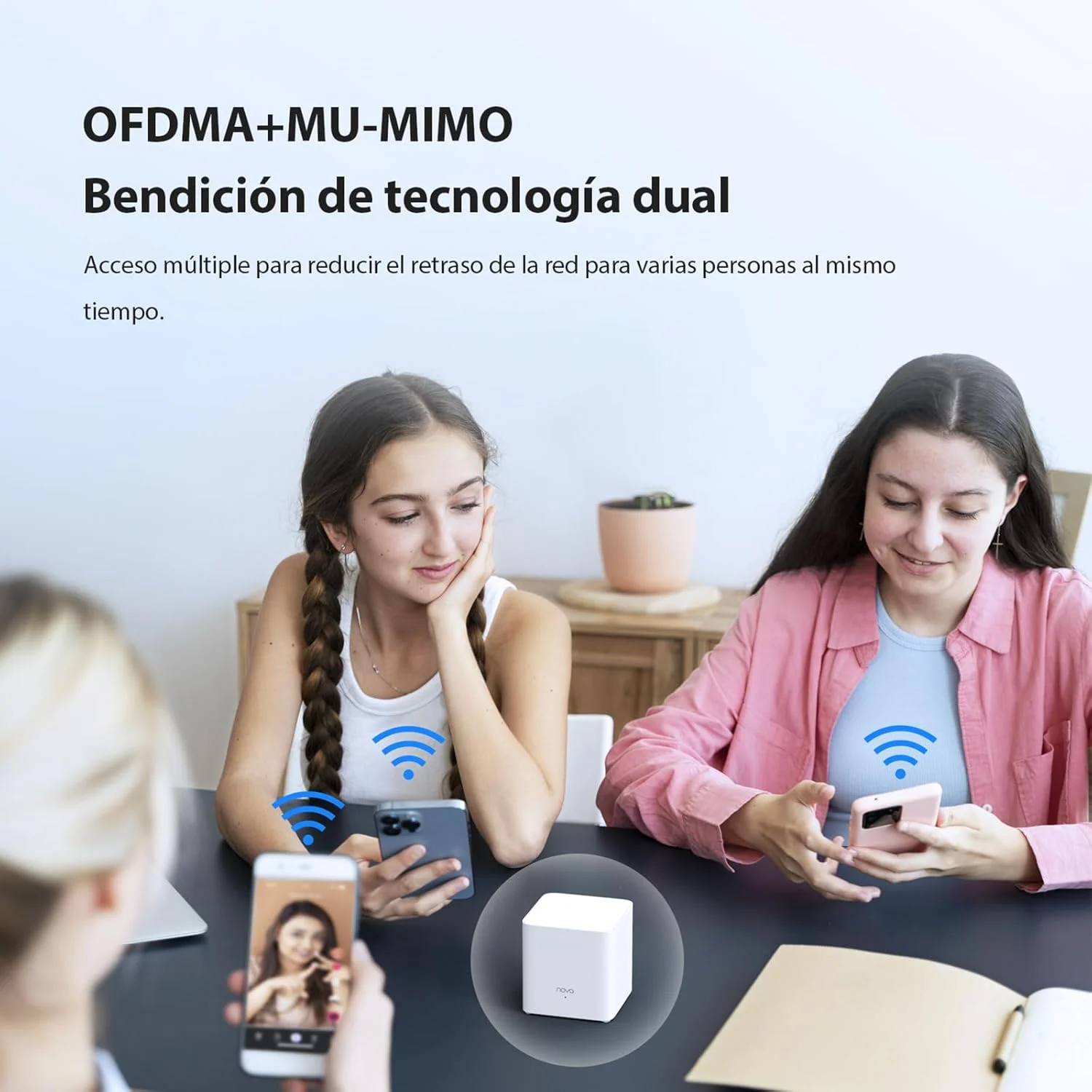 سیستم مش وای فای 6 تندا نوا MX3 (بسته 3 عددی) - سیستم مش AX1500 Wi-Fi 6، روتر مش وای فای دو بانده، پوشش 3-5 تکه، نصب آسان، کنترل والدین، 2.4 گیگاهرتز + 5 گیگاهرتز، 2 پورت سیستم مش وای فای 6 تندا نوا MX3 (بسته 3 عددی) - سیستم مش AX1500 Wi-Fi 6، روتر مش وای فای دو بانده، پوشش 3-5 تکه، نصب آسان، کنترل والدین، 2.4 گیگاهرتز + 5 گیگاهرتز، 2 پورت