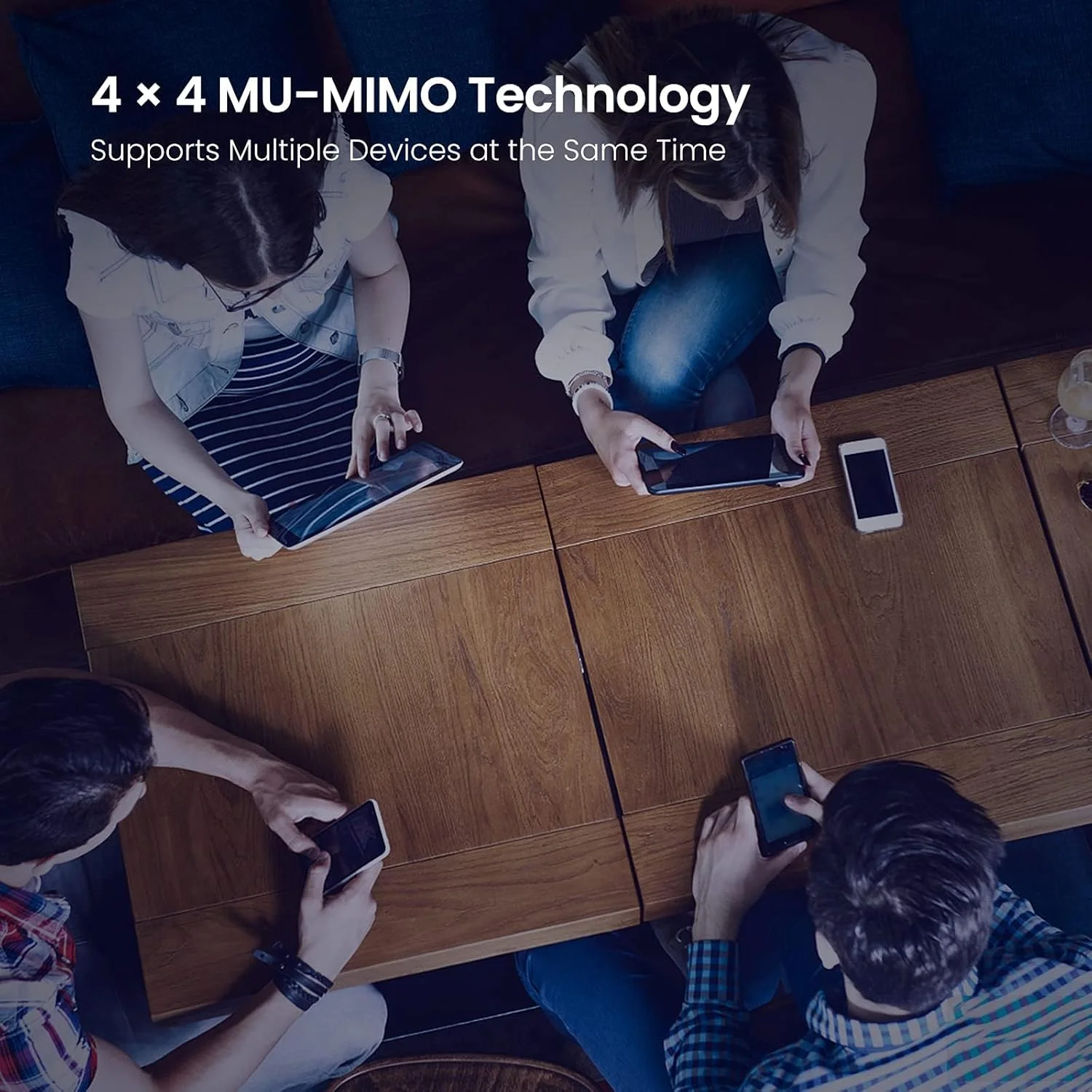 روتر وای فای تندا AC23 AC2100 - بی‌سیم گیگابیتی دو بانده (تا 2033 مگابیت بر ثانیه)، پوشش 1400 فوت مربع برای خانه بزرگ، کنترل والدین، 4X4 MU-MIMO، 7 آنتن خارجی 6dBi، سازگار با الکسا