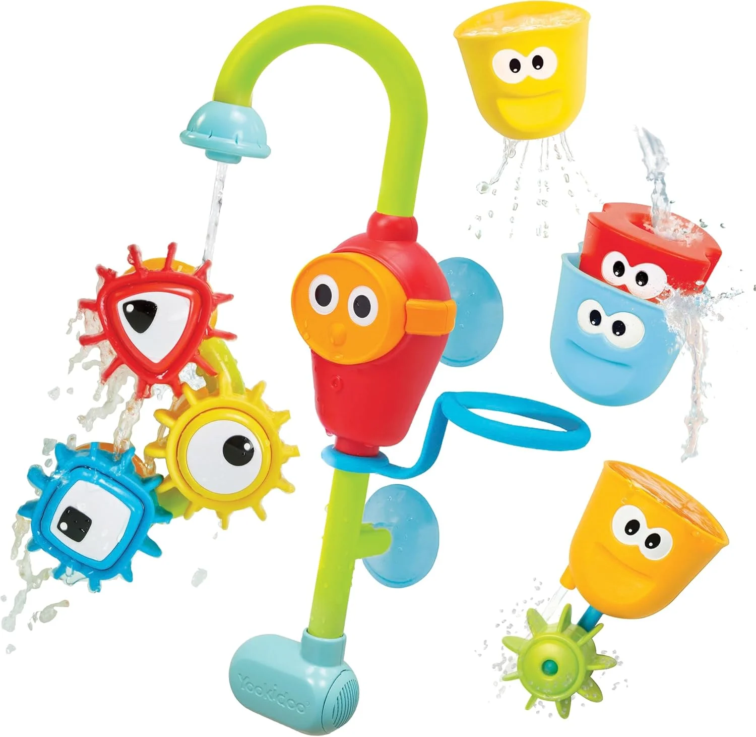 اسباب بازی حمام کودک یوکیدو مدل Spin N Sort Spout Pro به همراه سه فنجان تودرتو، چند رنگ اسباب بازی حمام کودک یوکیدو مدل Spin N Sort Spout Pro به همراه سه فنجان تودرتو، چند رنگ