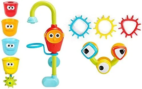 اسباب بازی حمام کودک یوکیدو مدل Spin N Sort Spout Pro به همراه سه فنجان تودرتو، چند رنگ اسباب بازی حمام کودک یوکیدو مدل Spin N Sort Spout Pro به همراه سه فنجان تودرتو، چند رنگ
