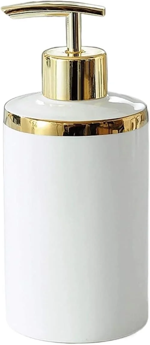 جا مایع ظرفشویی سرامیکی با طراحی مدرن، بطری مایع با پمپ برای لوازم جانبی آشپزخانه یا حمام