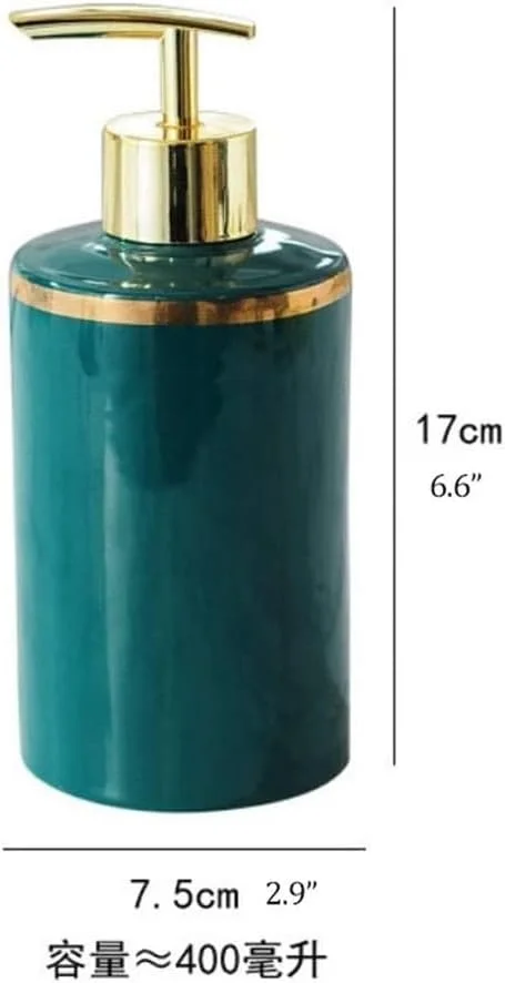 جا مایع ظرفشویی سرامیکی با طراحی مدرن، بطری مایع با پمپ برای لوازم جانبی آشپزخانه یا حمام