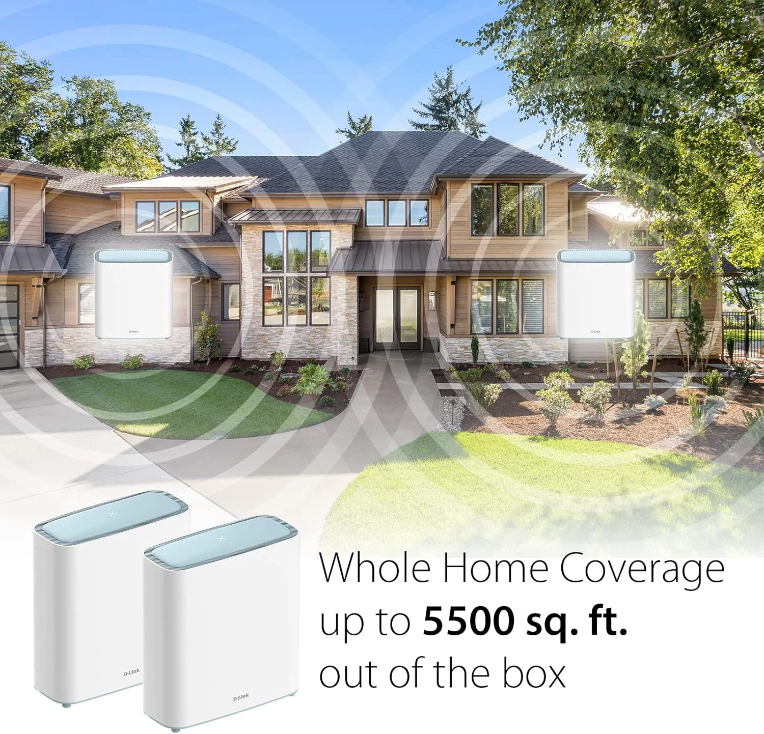 سیستم روتر وای فای 6 مش دی-لینک Eagle Pro AI (بسته 2 عددی) - بسته چندتایی برای شبکه اینترنت بی سیم هوشمند، سازگار با الکسا و گوگل، AX3200 (M32/2) سیستم روتر وای فای 6 مش دی-لینک Eagle Pro AI (بسته 2 عددی) - بسته چندتایی برای شبکه اینترنت بی سیم هوشمند، سازگار با الکسا و گوگل، AX3200 (M32/2)