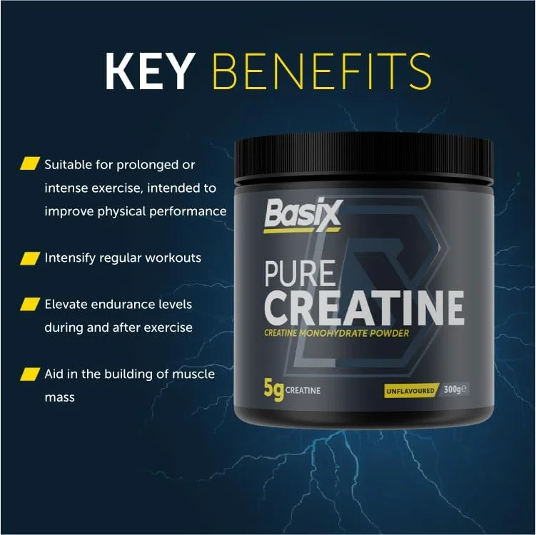 کراتین خالص بدون طعم Basix، ۳۰۰ گرم