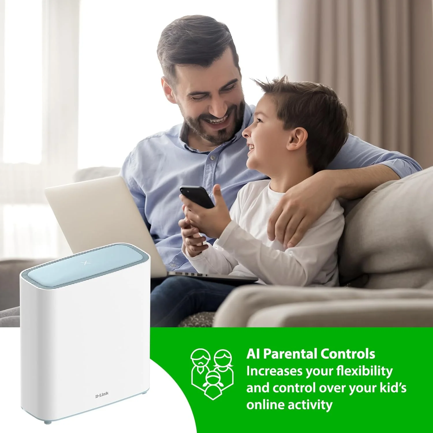 سیستم روتر وای فای 6 مش دی-لینک Eagle Pro AI (بسته 2 عددی) - بسته چندتایی برای شبکه اینترنت بی سیم هوشمند، سازگار با الکسا و گوگل، AX3200 (M32/2) سیستم روتر وای فای 6 مش دی-لینک Eagle Pro AI (بسته 2 عددی) - بسته چندتایی برای شبکه اینترنت بی سیم هوشمند، سازگار با الکسا و گوگل، AX3200 (M32/2)