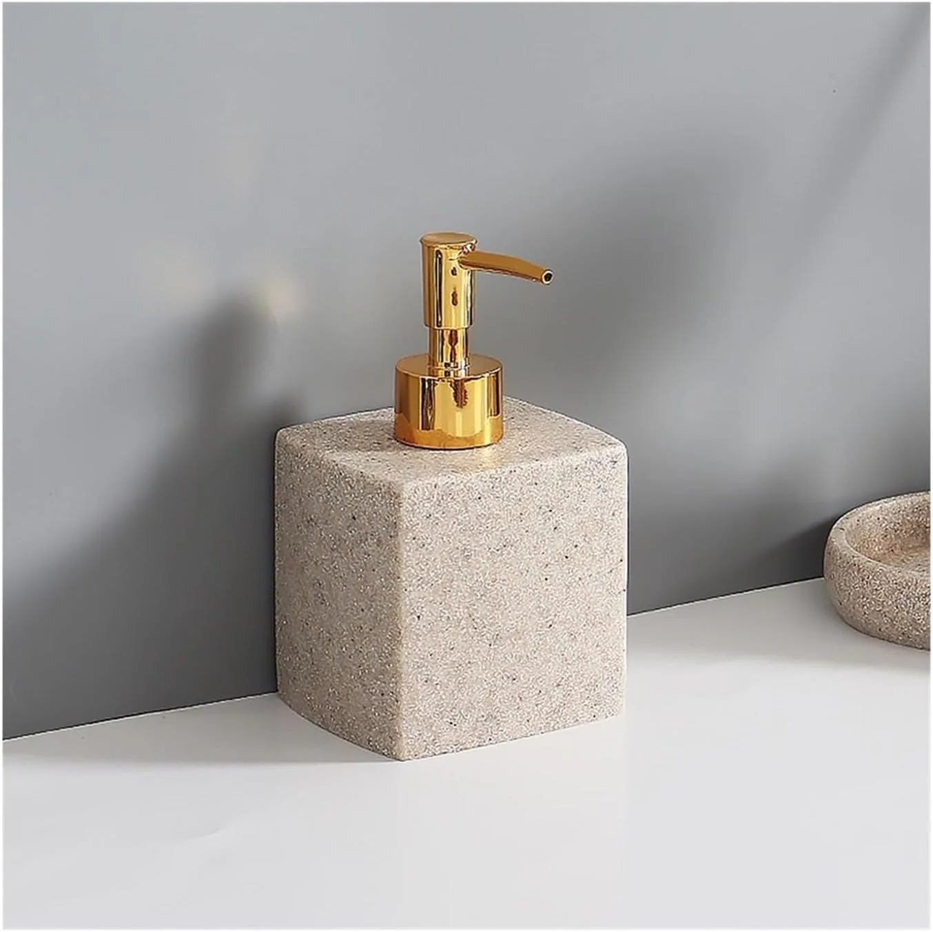 بطری جا مایع دستشویی ماسه طبیعی برای روی میز حمام، جا مایع ظرفشویی برای آشپزخانه، 400 میلی لیتر برای آشپزخانه، حمام