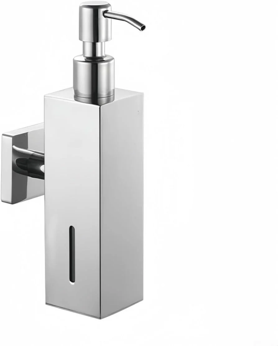 جامایع صابون استیل ضد زنگ دیواری مناسب برای حمام و آشپزخانه با ظرفیت 250 میلی لیتر (مشکی)