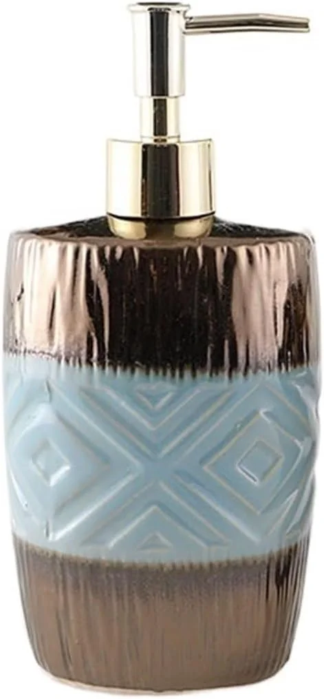 جا مایع صابون سرامیکی برای حمام و آشپزخانه، مناسب برای مایع دستشویی، لوسیون، شامپو و نرم کننده