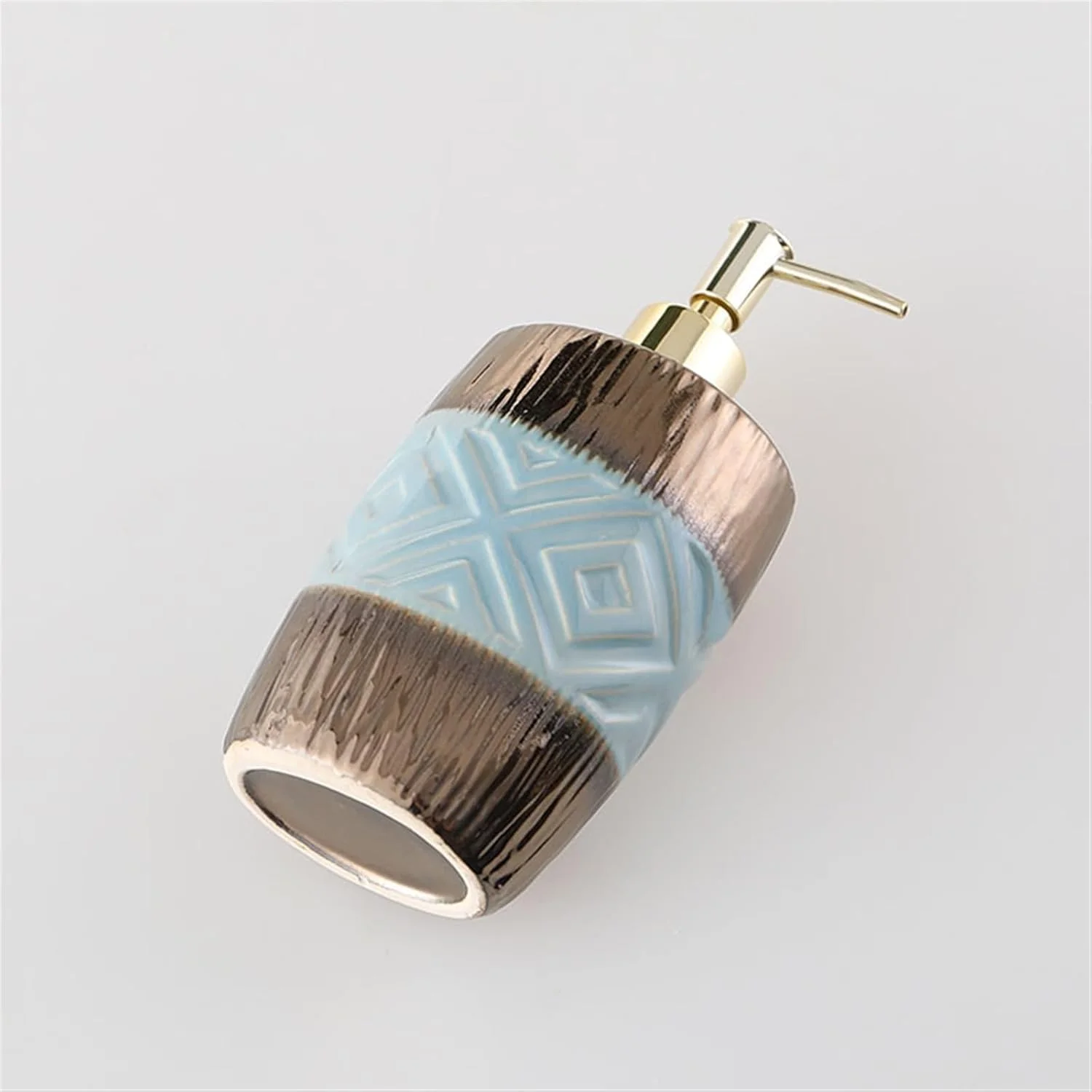 جا مایع صابون سرامیکی برای حمام و آشپزخانه، مناسب برای مایع دستشویی، لوسیون، شامپو و نرم کننده